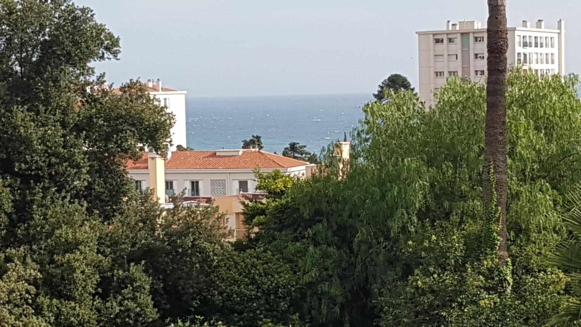 Les Palmiers A 700M De La Mer Nizza Szoba fotó